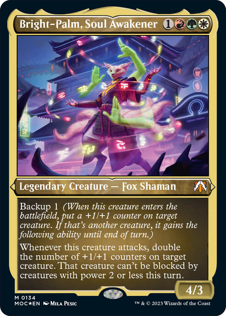 Bright-Palm, Soul Awakener (Display Commander) [March of the Machine Commander] | PLUS EV GAMES 