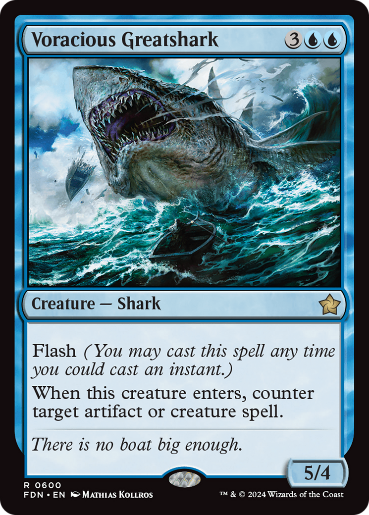 Voracious Greatshark [Foundations] | PLUS EV GAMES 