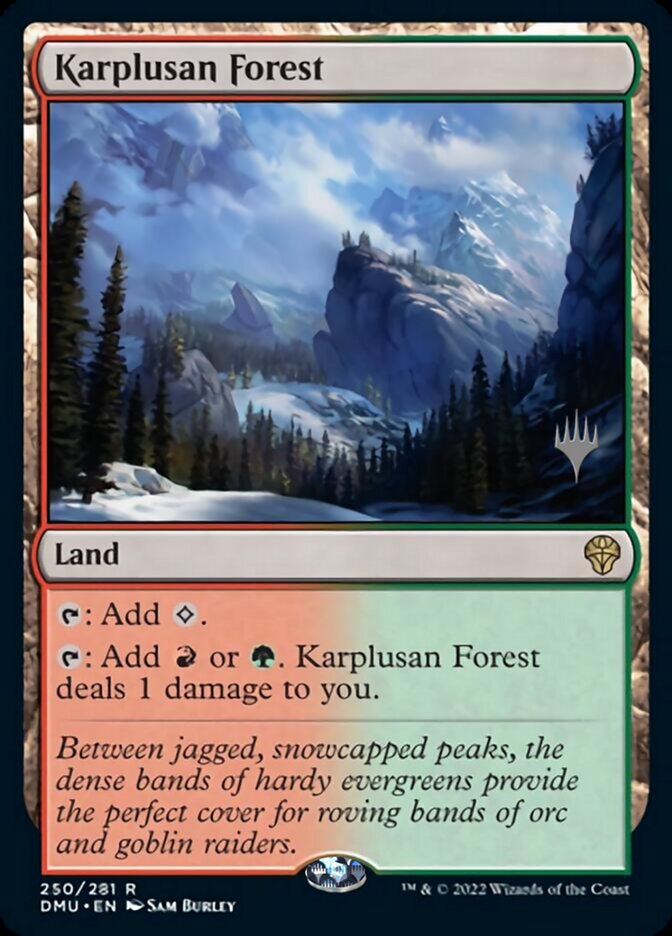 Karplusan Forest (Promo Pack) [Dominaria United Promos] | PLUS EV GAMES 