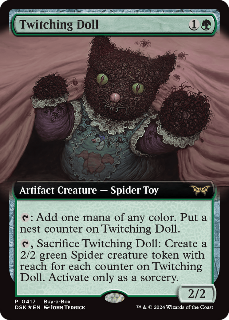 Twitching Doll (Extended Art) (Buy-a-box) [Duskmourn: House of Horror Promos] | PLUS EV GAMES 