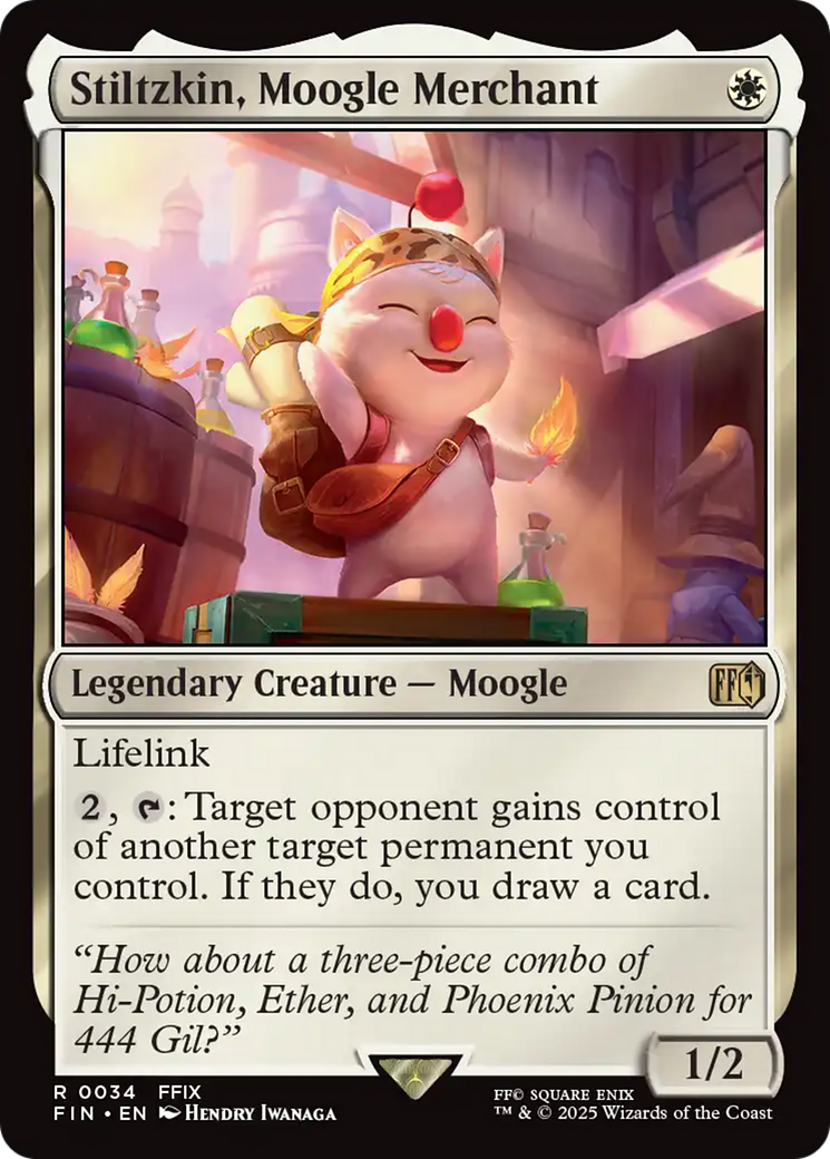 Stiltzkin, Moogle Merchant [FINAL FANTASY] | PLUS EV GAMES 