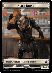 Alien Rhino // Alien Warrior Double-Sided Token [Doctor Who Tokens] | PLUS EV GAMES 