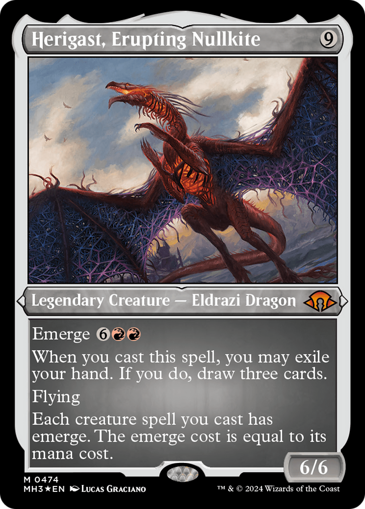 Herigast, Erupting Nullkite (Foil Etched) [Modern Horizons 3] | PLUS EV GAMES 