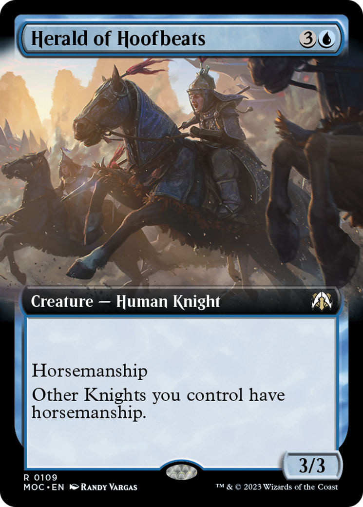 Herald of Hoofbeats (Extended Art) [March of the Machine Commander] | PLUS EV GAMES 