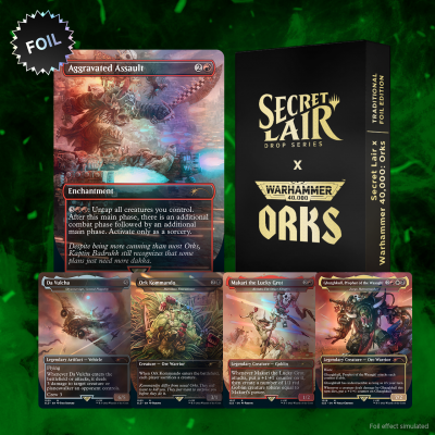 Secret Lair: Drop Series - Secret Lair x Warhammer 40,000 (Orks - Foil Edition) | PLUS EV GAMES 