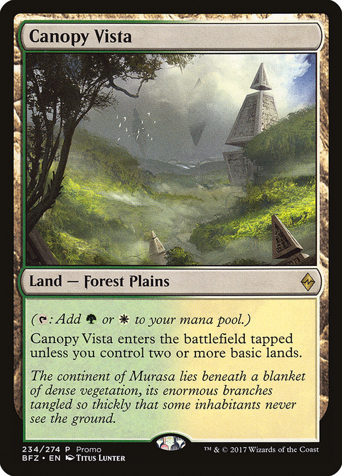 Canopy Vista (Promo) [Standard Showdown Promos] | PLUS EV GAMES 