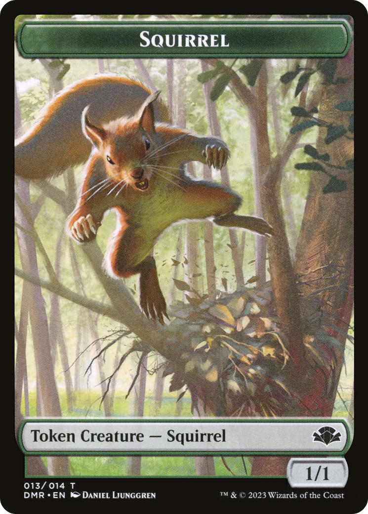 Squirrel Token [Dominaria Remastered Tokens] | PLUS EV GAMES 