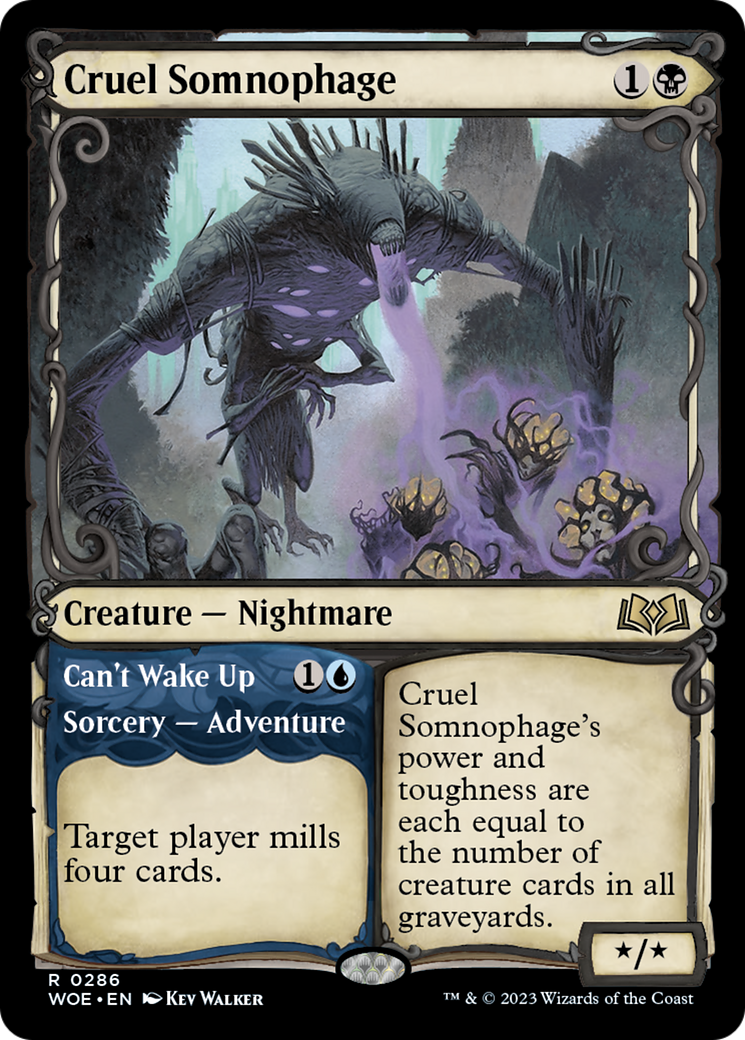 Cruel Somnophage // Can't Wake Up (Showcase) [Wilds of Eldraine] | PLUS EV GAMES 