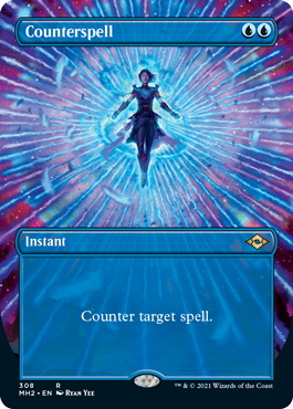 Counterspell (Borderless Alternate Art) [Modern Horizons 2] | PLUS EV GAMES 