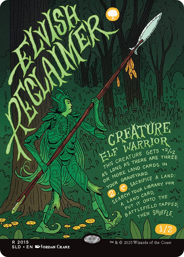 Elvish Reclaimer (Rainbow Foil) [Secret Lair Drop Series] | PLUS EV GAMES 