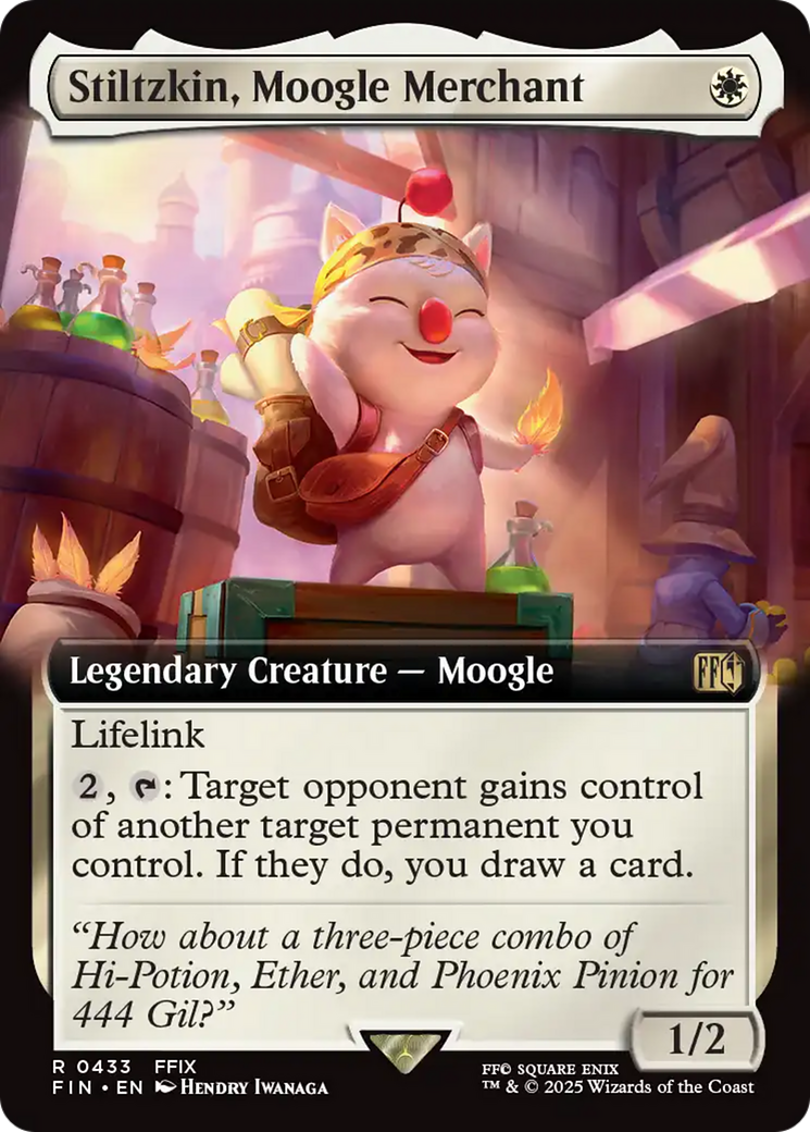 Stiltzkin, Moogle Merchant (Extended Art) [FINAL FANTASY] | PLUS EV GAMES 