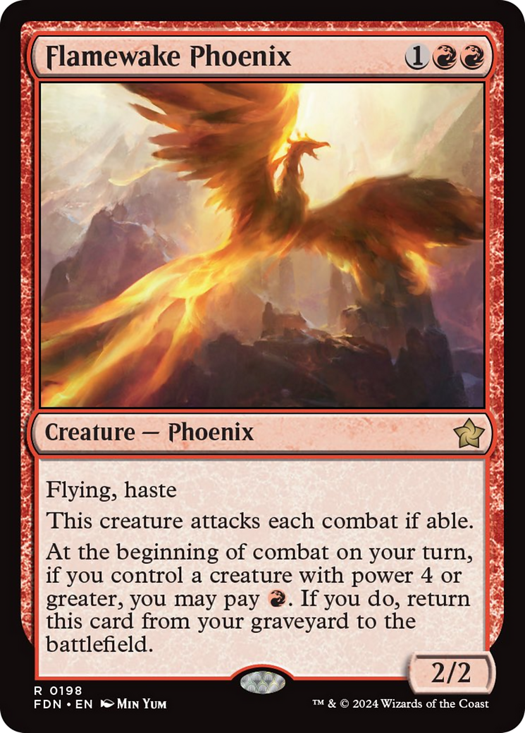 Flamewake Phoenix [Foundations] | PLUS EV GAMES 