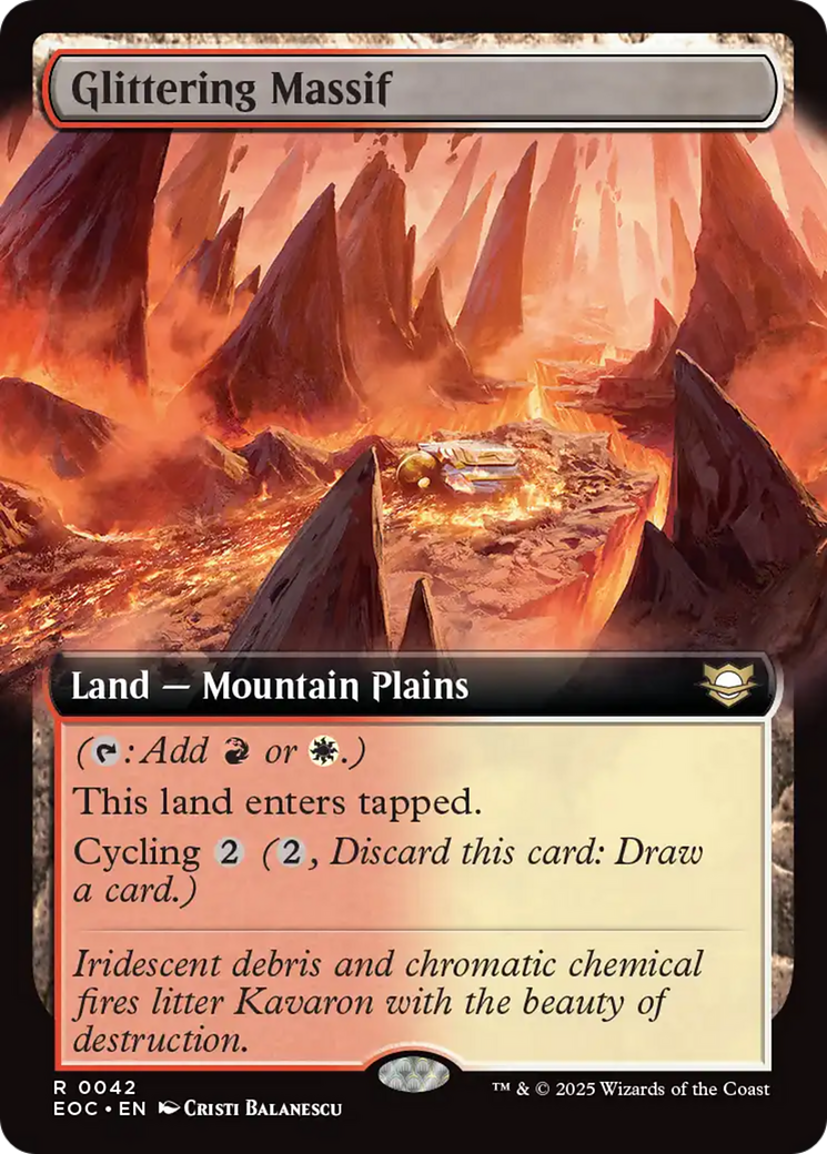 Glittering Massif (Extended Art) [Edge of Eternities Commander] | PLUS EV GAMES 