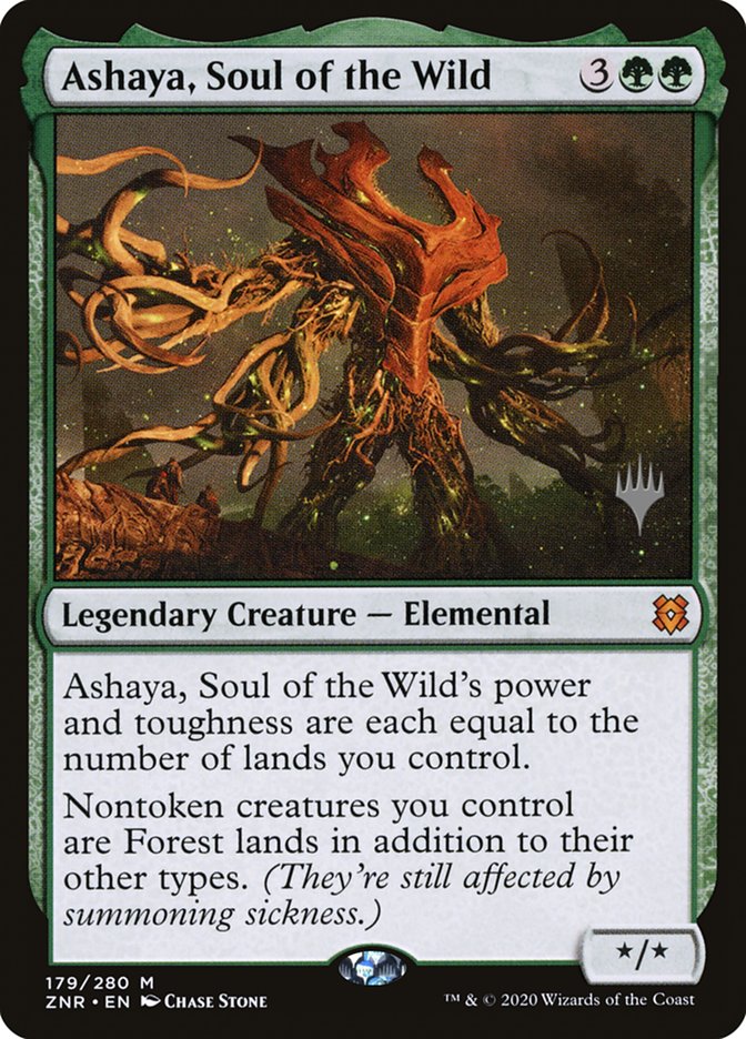 Ashaya, Soul of the Wild (Promo Pack) [Zendikar Rising Promos] | PLUS EV GAMES 