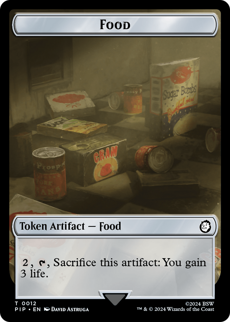 Food (0012) // Copy Double-Sided Token [Fallout Tokens] | PLUS EV GAMES 