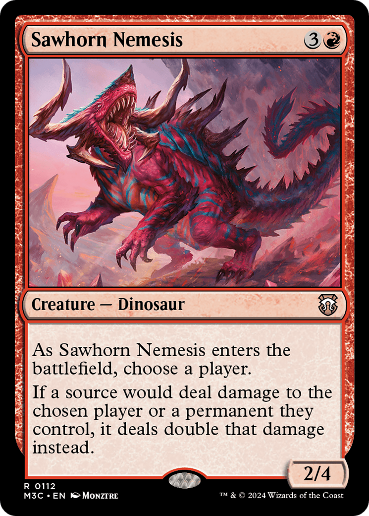 Sawhorn Nemesis [Modern Horizons 3 Commander] | PLUS EV GAMES 