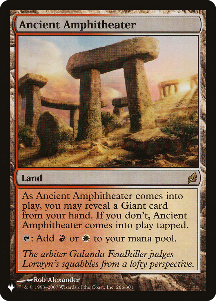 Ancient Amphitheater (LRW) [The List] | PLUS EV GAMES 