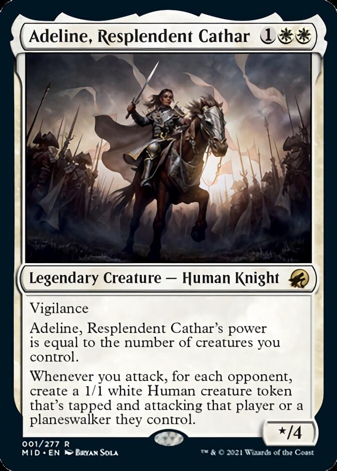 Adeline, Resplendent Cathar [Innistrad: Midnight Hunt] | PLUS EV GAMES 