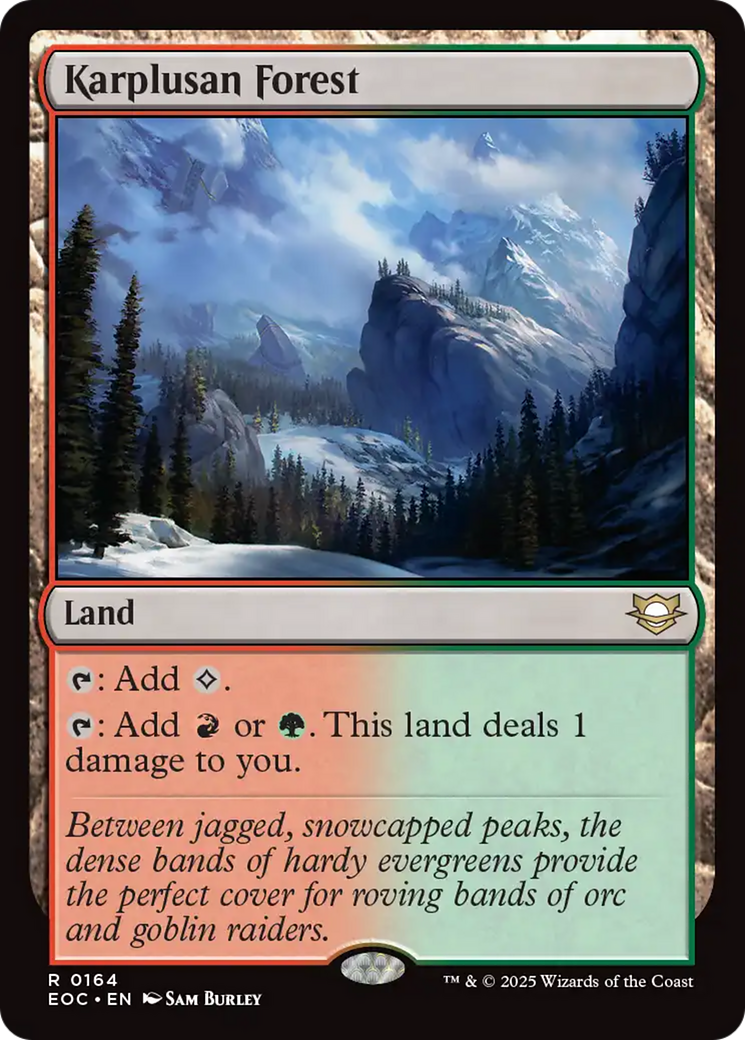 Karplusan Forest [Edge of Eternities Commander] | PLUS EV GAMES 