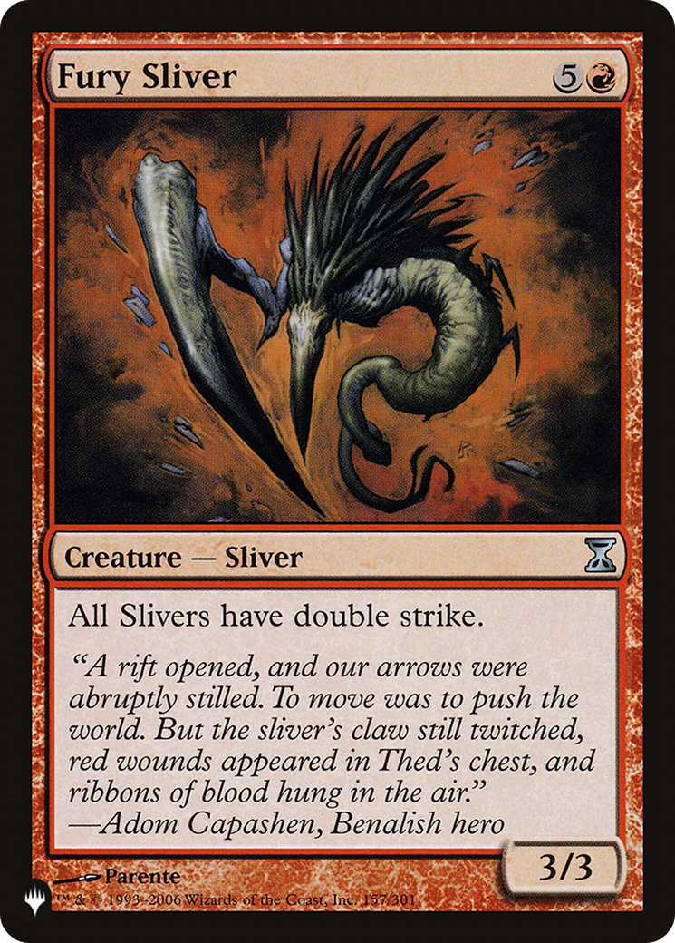 Fury Sliver [The List Reprints] | PLUS EV GAMES 