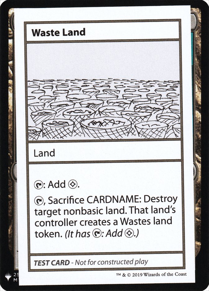 Waste Land [Mystery Booster Playtest Cards] | PLUS EV GAMES 