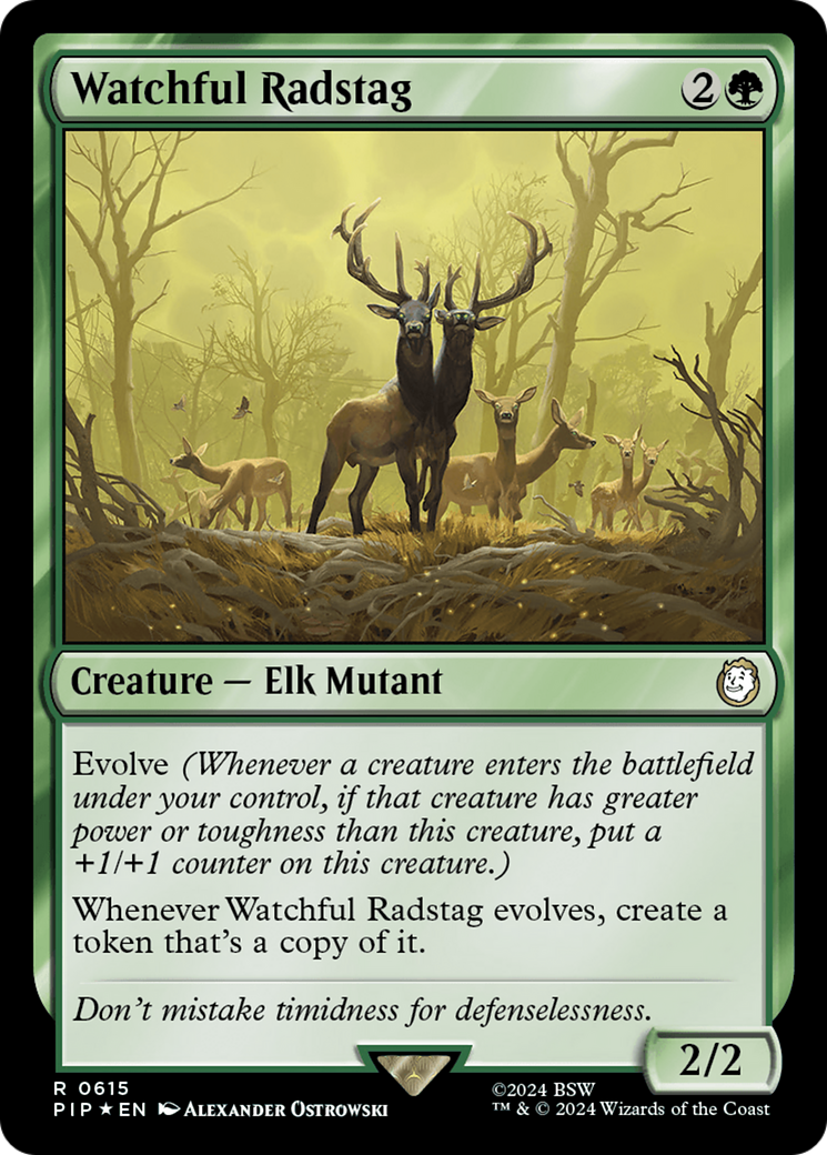 Watchful Radstag (Surge Foil) [Fallout] | PLUS EV GAMES 