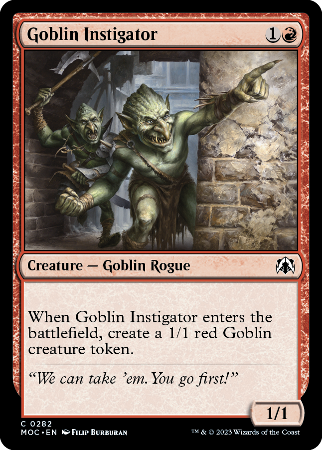 Goblin Instigator [March of the Machine Commander] | PLUS EV GAMES 