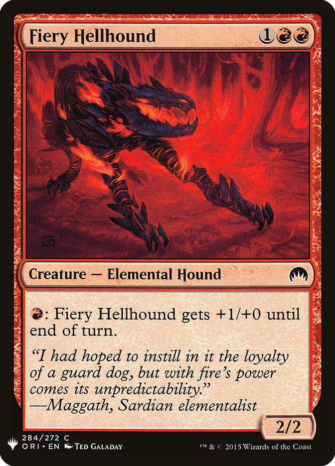 Fiery Hellhound [Mystery Booster] | PLUS EV GAMES 