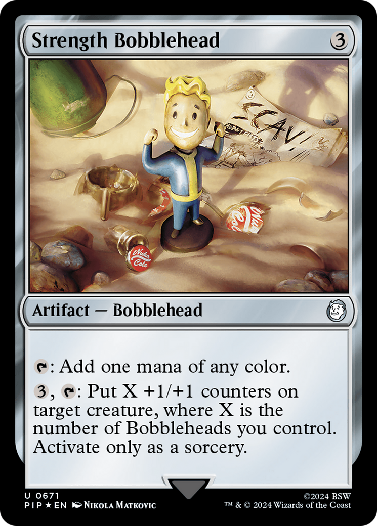 Strength Bobblehead (Surge Foil) [Fallout] | PLUS EV GAMES 