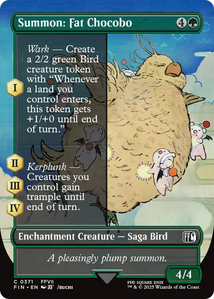 Summon: Fat Chocobo (Borderless) [FINAL FANTASY] | PLUS EV GAMES 