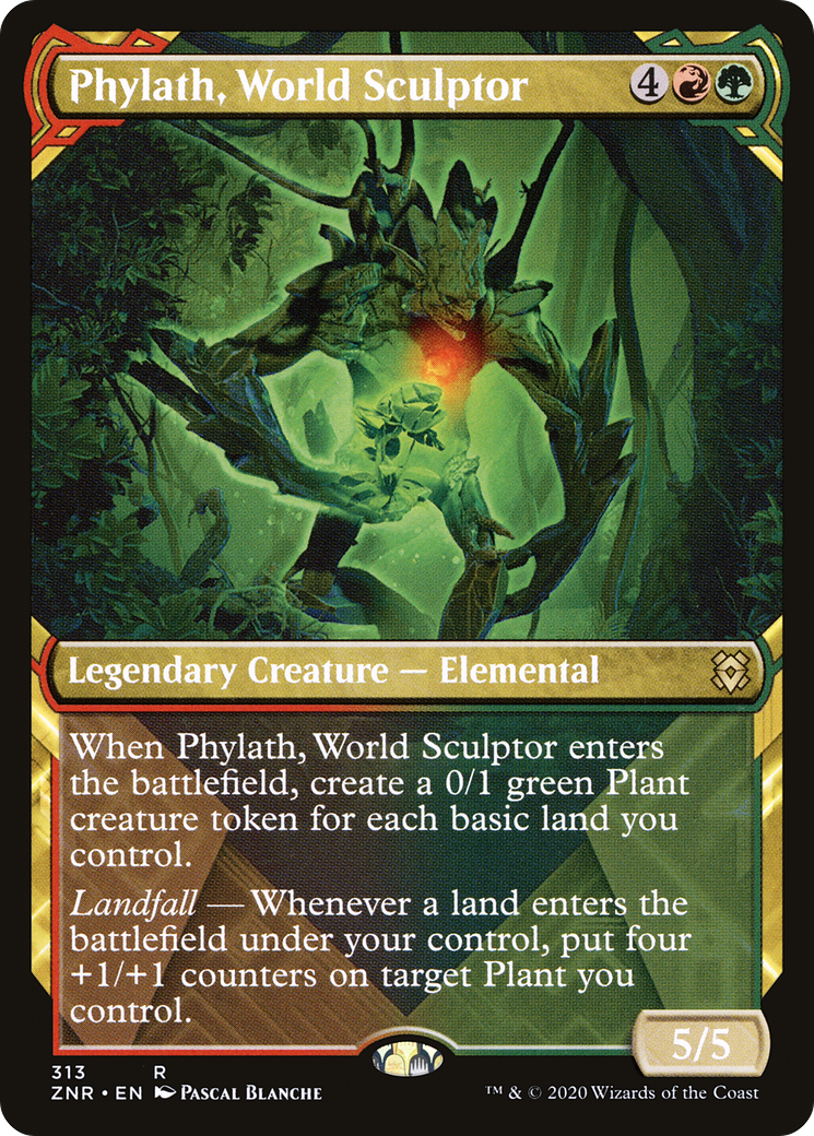 Phylath, World Sculptor (Showcase) [Zendikar Rising Extended Art]