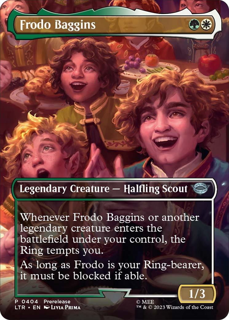 Frodo Baggins (Borderless Alternate Art) [The Lord of the Rings: Tales of Middle-Earth] | PLUS EV GAMES 