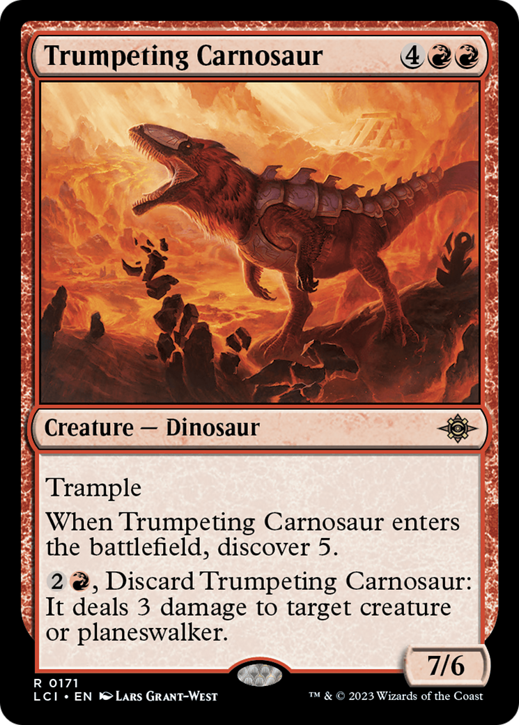 Trumpeting Carnosaur [The Lost Caverns of Ixalan] | PLUS EV GAMES 