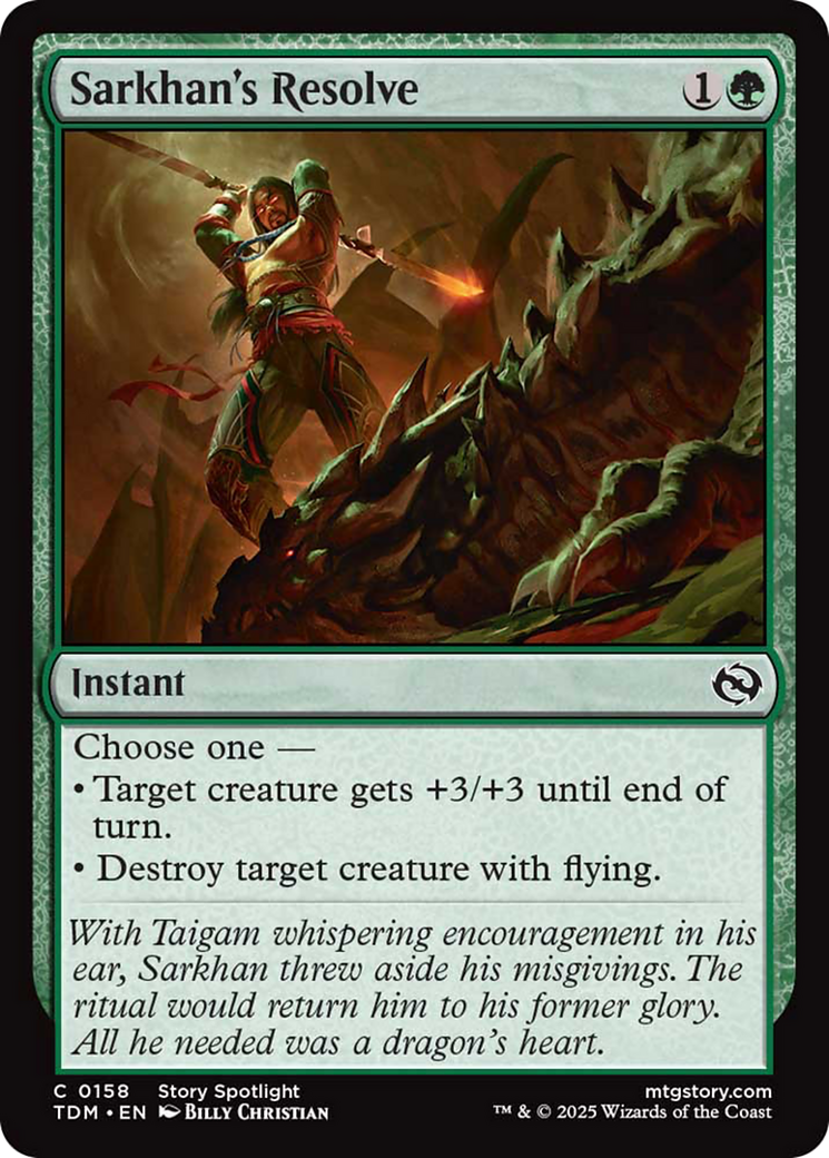 Sarkhan's Resolve [Tarkir: Dragonstorm] | PLUS EV GAMES 