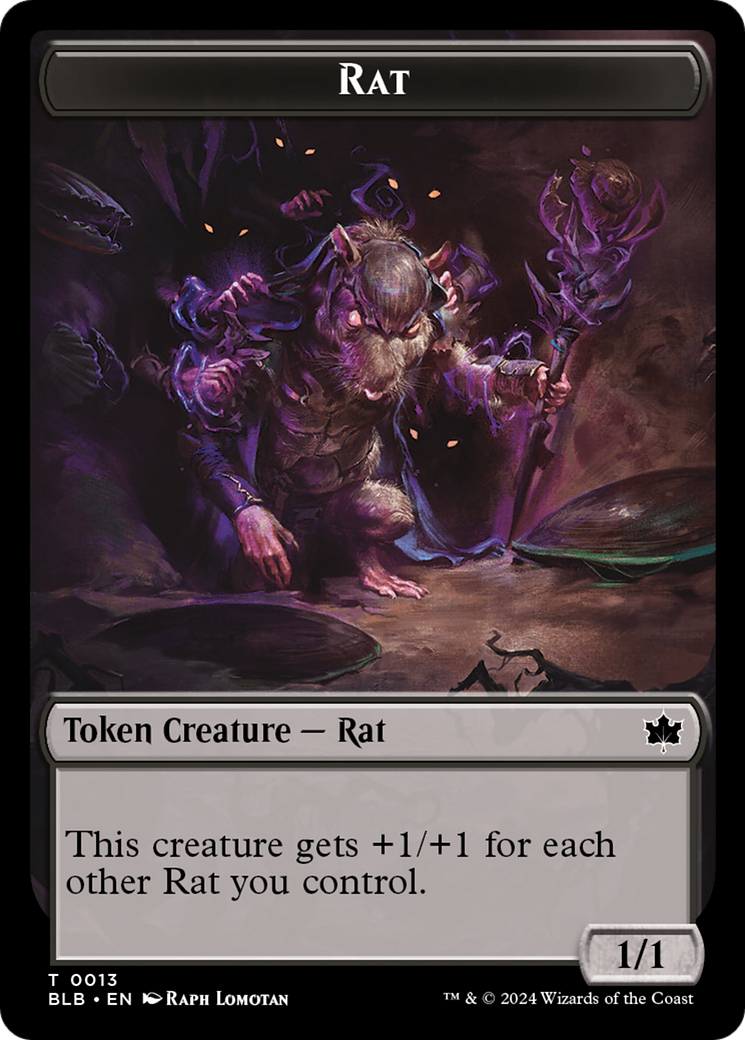 Rat Token [Bloomburrow Tokens] | PLUS EV GAMES 