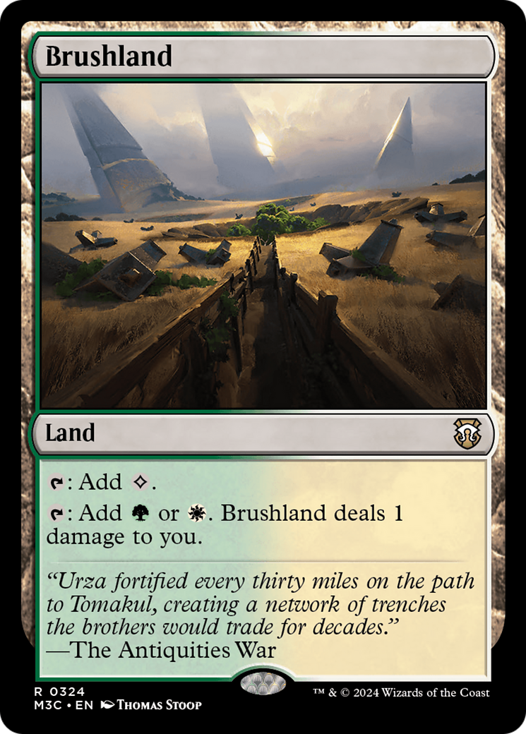 Brushland (Ripple Foil) [Modern Horizons 3 Commander] | PLUS EV GAMES 