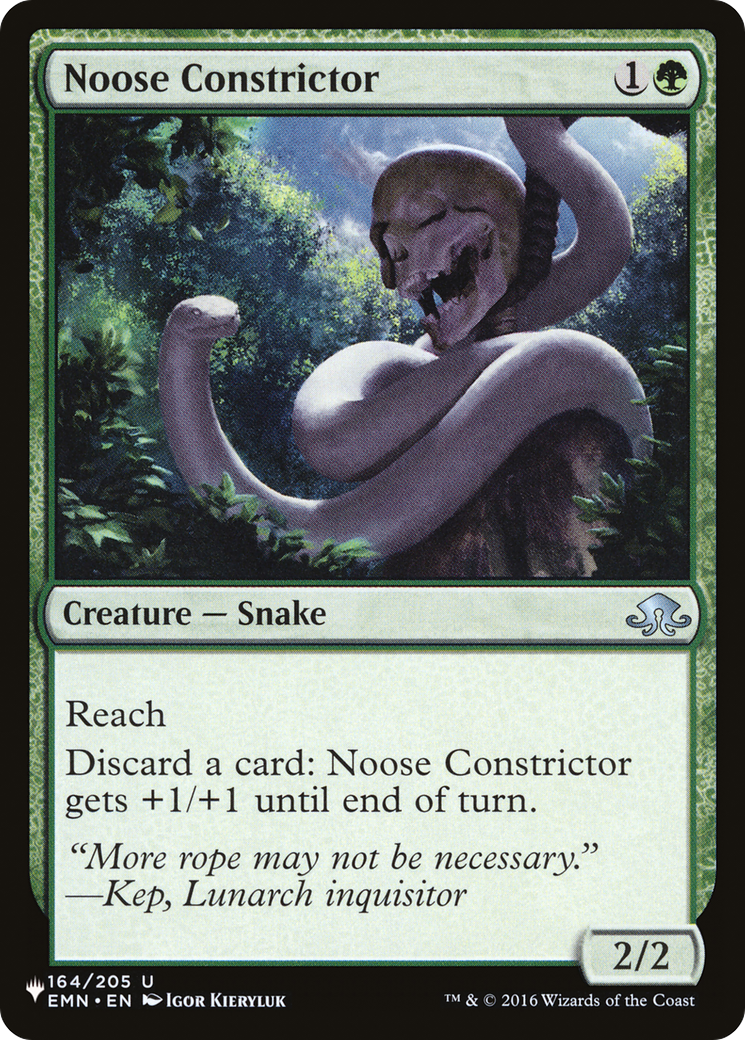 Noose Constrictor [The List Reprints] | PLUS EV GAMES 