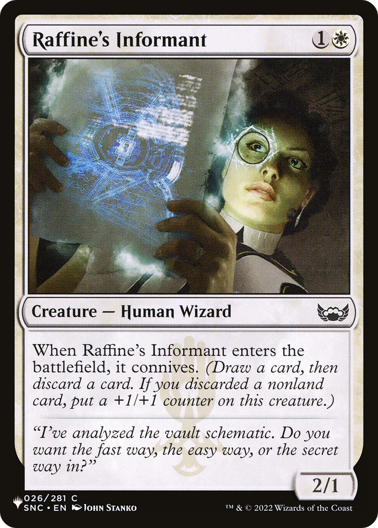 Raffine's Informant [The List Reprints] | PLUS EV GAMES 