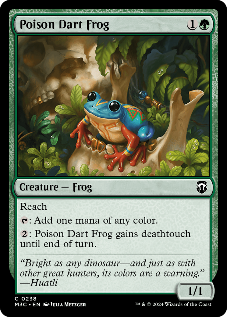 Poison Dart Frog (Ripple Foil) [Modern Horizons 3 Commander] | PLUS EV GAMES 