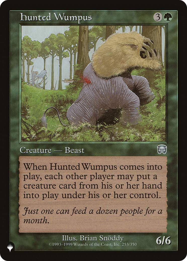 Hunted Wumpus [The List Reprints] | PLUS EV GAMES 