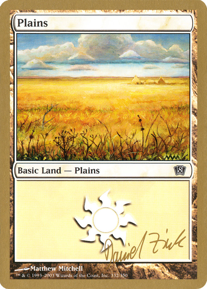 Plains (dz332) (Daniel Zink) [World Championship Decks 2003] | PLUS EV GAMES 