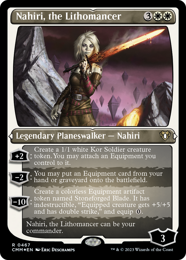 Nahiri, the Lithomancer (Foil Etched) [Commander Masters] | PLUS EV GAMES 