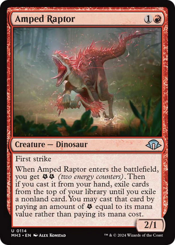 Amped Raptor [Modern Horizons 3] | PLUS EV GAMES 