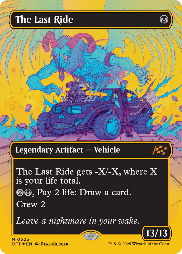 The Last Ride (Borderless) (First-Place Foil) [Aetherdrift] | PLUS EV GAMES 
