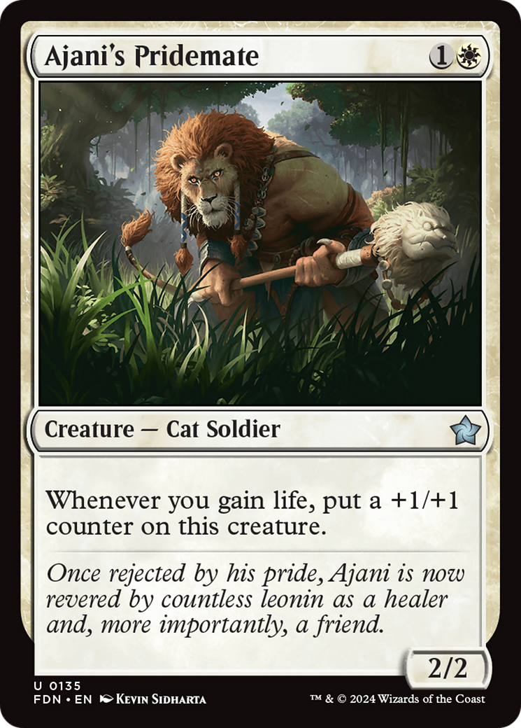 Ajani's Pridemate [Foundations] | PLUS EV GAMES 