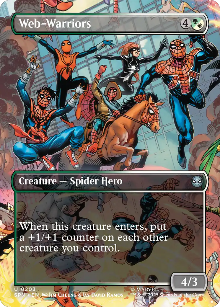Web-Warriors (Borderless) [Marvel's Spider-Man] | PLUS EV GAMES 