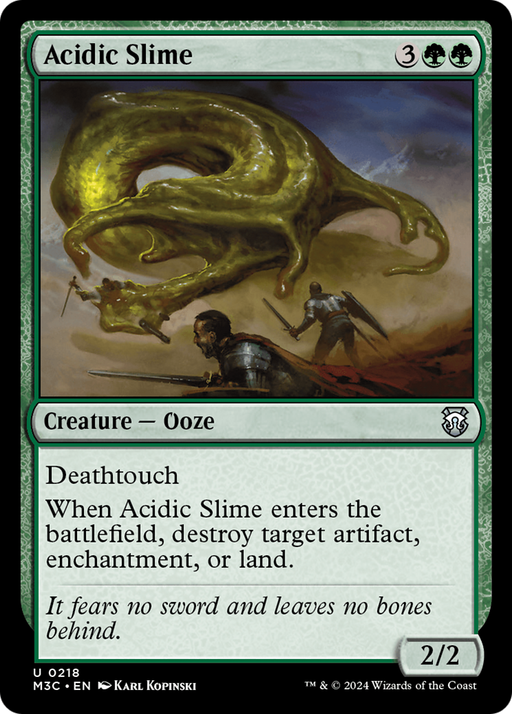 Acidic Slime (Ripple Foil) [Modern Horizons 3 Commander] | PLUS EV GAMES 