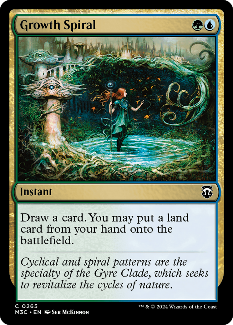 Growth Spiral (Ripple Foil) [Modern Horizons 3 Commander] | PLUS EV GAMES 