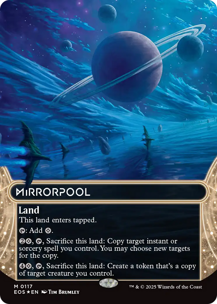 Mirrorpool (0117) (Borderless) (Galaxy Foil) [Edge of Eternities: Stellar Sights] | PLUS EV GAMES 