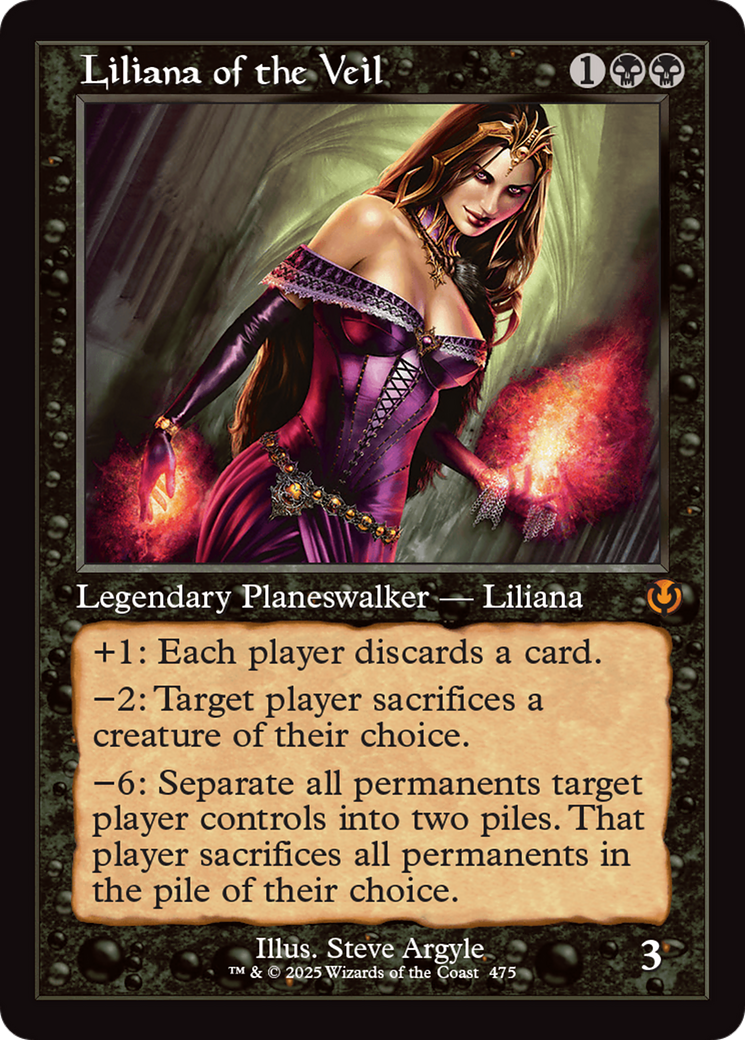 Liliana of the Veil (Retro Frame) [Innistrad Remastered] | PLUS EV GAMES 